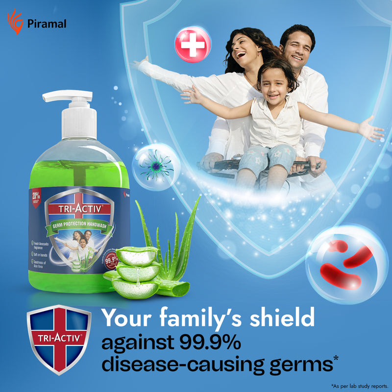 Tri-Activ Germ Protection Handwash Bottle | 300 ml