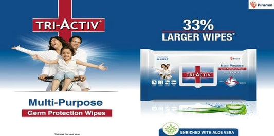 Tri Activ Germ protection wipes