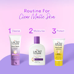 Lacto Calamine Face Wash For Oily Skin | Kaolin Clay, Niacinamide & Vitamin E | Facewash Reduces Excess Oil, Controls Pimples, Blackheads & Whiteheads | 100ml