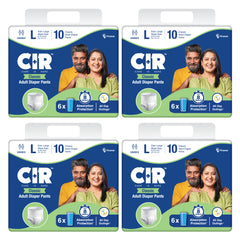 CIR Classic Adult Diaper Pants Style | Adult Diapers | 8 hour Absorption Protection | Unisex with Odour Control & Cotton Soft Feel