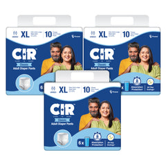 CIR Classic Adult Diaper Pants Style | Adult Diapers | 8 hour Absorption Protection | Unisex with Odour Control & Cotton Soft Feel