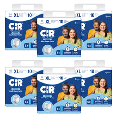 CIR Classic Adult Diaper Pants Style | Adult Diapers | 8 hour Absorption Protection | Unisex with Odour Control & Cotton Soft Feel