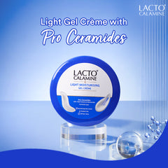Lacto Calamine Light Moisturizer Gel Crème | 150g | Face Moisturiser for Oily Skin | Moisturizer Cream with Pro Ceramides, Niacinamide & Triple Vitamins - Vitamin C, E & B5 | Dermatologically Tested