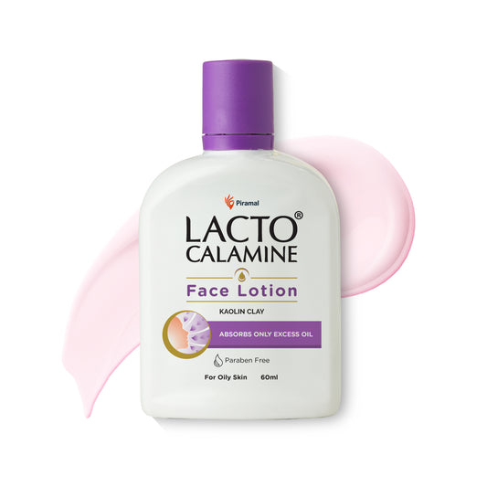 Lacto Calamine Daily Face Lotion Enriched with Kaolin and Aloe Vera Extracts | Face Moisturizer For Oily Skin (60ml/120ml)