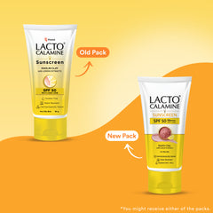 Lacto Calamine Sunscreen SPF 50 | PA +++ Sunscreen for Oily Skin | UVA – UVB Sunscreen | With Kaolin Clay and Lemon Extracts