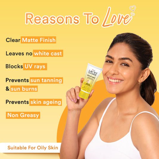 Lacto Calamine Sunscreen SPF 50 | PA +++ Sunscreen for Oily Skin | UVA – UVB Sunscreen | With Kaolin Clay and Lemon Extracts | 50 g