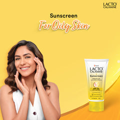 Lacto Calamine Sunscreen SPF 50 | PA +++ Sunscreen for Oily Skin | UVA – UVB Sunscreen | With Kaolin Clay and Lemon Extracts | 50 g