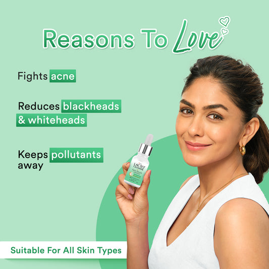 Lacto Calamine 2% Salicylic Acid Serum | Face Serum For Acne, Blackheads, Oil control & Open Pores | Serum For Clear Skin | Dermatologically Tested & Fragrance Free | 30ml