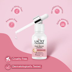 Lacto Calamine 10% Niacinamide Face Serum | 30ml | Pore Minimizing, Acne Marks, Blemishes & Oil Balancing,Reduces Pigmentation | Dermatologically Tested & Fragrance Free | 30ml