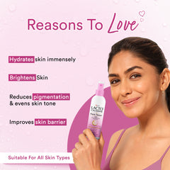 Lacto Calamine Rose Water Toner For Glowing Skin | Gulab Jal Face Toner | Rosewater with Aloe Vera & 2% Niacinamide | Cleanses, Hydrates & Moisturises Skin | No Sulphate, Alcohol, & Parabens | 120ml