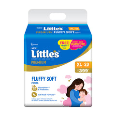 Little's Baby Diaper Pants Style | Pack of 1 | Fluffy Soft Baby Diapers | Fluffy Soft Belt | 12 Hours Absorption | Anti-Rash Formula | ADL Technology | Wetness Indicator | Leakage Guard | No Nasties