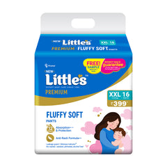 Little's Baby Diaper Pants Style | Pack of 1 | Fluffy Soft Baby Diapers | Fluffy Soft Belt | 12 Hours Absorption | Anti-Rash Formula | ADL Technology | Wetness Indicator | Leakage Guard | No Nasties