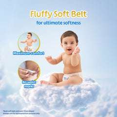 Little's Baby Diaper Pants Style | Pack of 1 | Fluffy Soft Baby Diapers | Fluffy Soft Belt | 12 Hours Absorption | Anti-Rash Formula | ADL Technology | Wetness Indicator | Leakage Guard | No Nasties