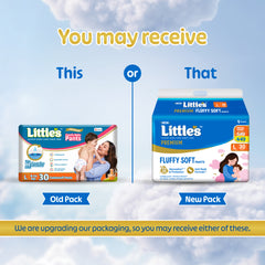 Little's Comfy Baby Diaper Pants - Premium | Baby Diapers with 12 hours Absorption & Wetness Indicators