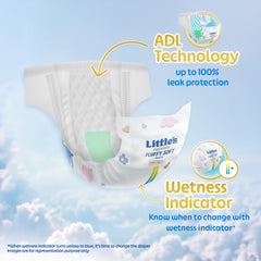 Little's Baby Diaper Pants Style | Pack of 1 | Fluffy Soft Baby Diapers | Fluffy Soft Belt | 12 Hours Absorption | Anti-Rash Formula | ADL Technology | Wetness Indicator | Leakage Guard | No Nasties