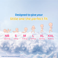 Little's Baby Diaper Pants Style | Pack of 1 | Fluffy Soft Baby Diapers | Fluffy Soft Belt | 12 Hours Absorption | Anti-Rash Formula | ADL Technology | Wetness Indicator | Leakage Guard | No Nasties
