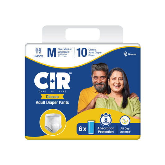 CIR Classic Adult Diaper Pants Style | Adult Diapers | 8 hour Absorption Protection | Unisex with Odour Control & Cotton Soft Feel