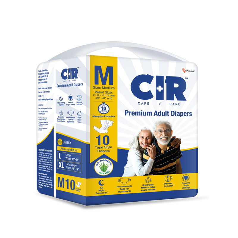 CIR Premium Adult Tape Diapers | All Night Protection Buy 1 Get 1 Free