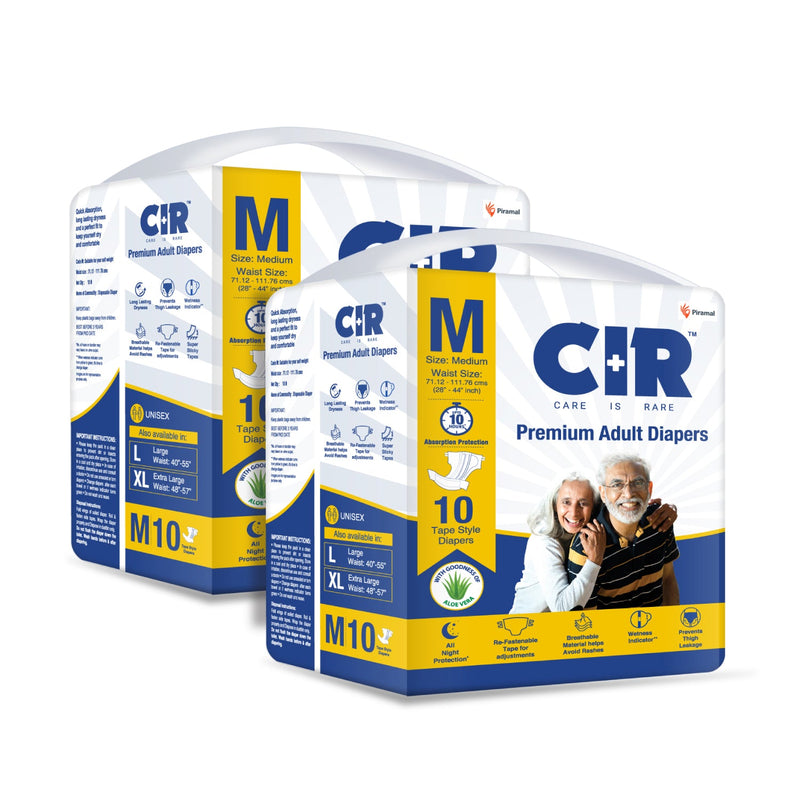 CIR Premium Adult Tape Diapers | All Night Protection Buy 1 Get 1 Free