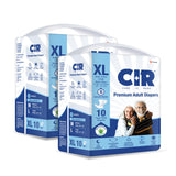 CIR Premium Adult Tape Diapers | All Night Protection Buy 1 Get 1 Free