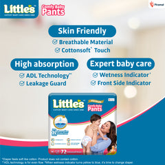Little's Soft Cleansing Baby Wipes Lid Pack | Aloe Vera & Jojoba Oil - 80 Wipes