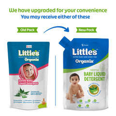 Little's Organix Gentle Baby Liquid Detergent  | Enriched with Aloe Vera and Neem extracts | Free from Parabens, Phosphates, Brighteners & Bleach - 1L