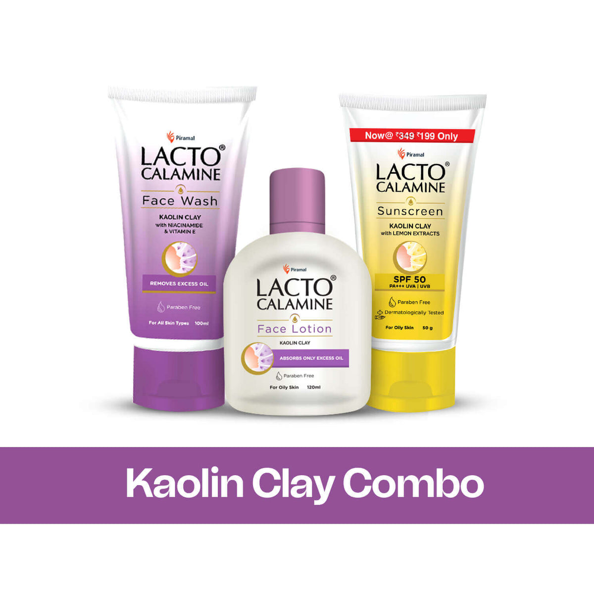 Kaolin Kit Lacto Calamine Kaolin Clay Combo Kit for Women | Face care for Oily ...