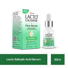 Lacto Calamine 2% Salicylic Acid Serum | Face Serum For Acne, Blackheads, Oil control & Open Pores | Serum For Clear Skin | Dermatologically Tested & Fragrance Free | 30ml