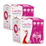 i-activ Period Panty, Disposable | size -31" to 48" | For Heavy Flow periods, Overnight 360 degree protection, Maternity delivery pads
