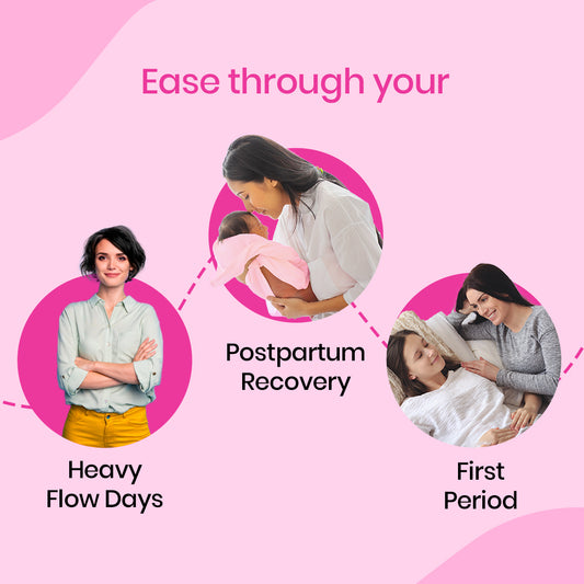 i activ Period Panty for Girls & Women | S-M | 10's Pack | Disposable Period Panties for Women Heavy Flow Periods | For First Periods of Young Teens | 360 Degree Protection | Waist Size - 20" to 30"