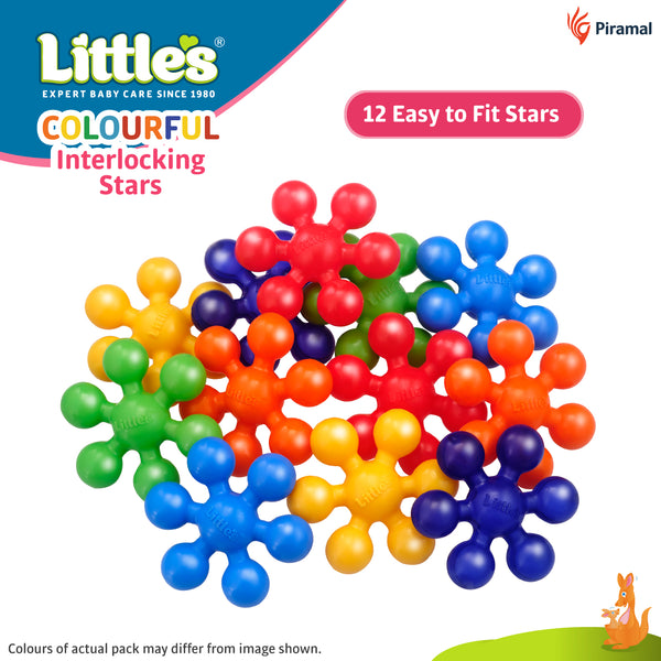 Little's Colorful Interlocking Stars I Activity & Learning Toys for Babies I Multicolour I Infant & Preschool Toys I Develops fine Motor Skills & Reasoning Skills | 12 Months and Above