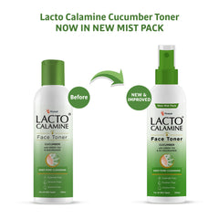 Lacto Calamine Face Toner With Cucumber | Deep Pore Cleansing | Open Pores Tightening with Green Tea & Niacinamide For Cool & Hydrated Skin | No Sulphate, No Alcohol, No Parabens | 120ml