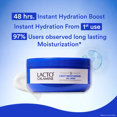 Lacto Calamine Light Gel Moisturizer for Oily Skin | Niacinamide, Pro-Ceramides & Vitamins