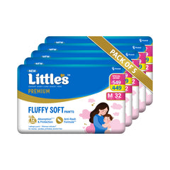 Little's Comfy Baby Diaper Pants - Premium | Baby Diapers with 12 hours Absorption & Wetness Indicators