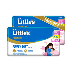 Little's Comfy Baby Diaper Pants - Premium | Baby Diapers with 12 hours Absorption & Wetness Indicators