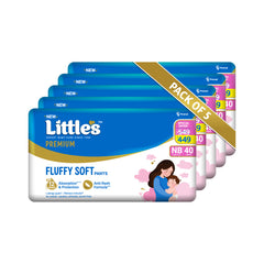 Little's Comfy Baby Diaper Pants - Premium | Baby Diapers with 12 hours Absorption & Wetness Indicators