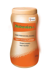 Naturolax-A Isabgol Husk Powder | Effective for Constipation - 300 gm | Orange Flavour