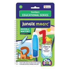 Jungle Magic Doodle Waterz | Reusable Water Colouring Book for Children Combo | Alphabets  | Animals | Numbers | Sea Creatures | Vehicles