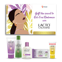 Lacto Calamine Premium Skincare Kit | Facewash, Sunscreen, Face Lotion, Toner, Facial wipes | For Oil Free Radiance | Set of 5 signature products | Gift box