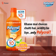 Polycrol (Orange) | Quick relief Antacid medicine - 200ml