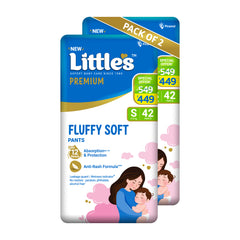 Little's Comfy Baby Diaper Pants - Premium | Baby Diapers with 12 hours Absorption & Wetness Indicators