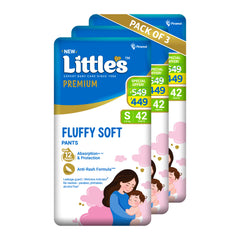 Little's Comfy Baby Diaper Pants - Premium | Baby Diapers with 12 hours Absorption & Wetness Indicators