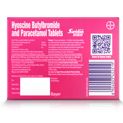 Saridon Woman, Fast Action Against Abdominal, Body Pain and Headaches with Hyoscine Butylbromide 10 mg + Paracetamol 500 mg, 5 Tablets in Pack
