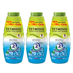 Tetmosol Prickly Heat Powder 150g | 2 minutes Instant Action Formula (Cooling & Germ Kill) | Menthol Cool Powder for Summer | Anti-Fungal & Anti-Bacterial Powder