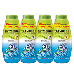 Tetmosol Prickly Heat Powder 150g | 2 minutes Instant Action Formula (Cooling & Germ Kill) | Menthol Cool Powder for Summer | Anti-Fungal & Anti-Bacterial Powder