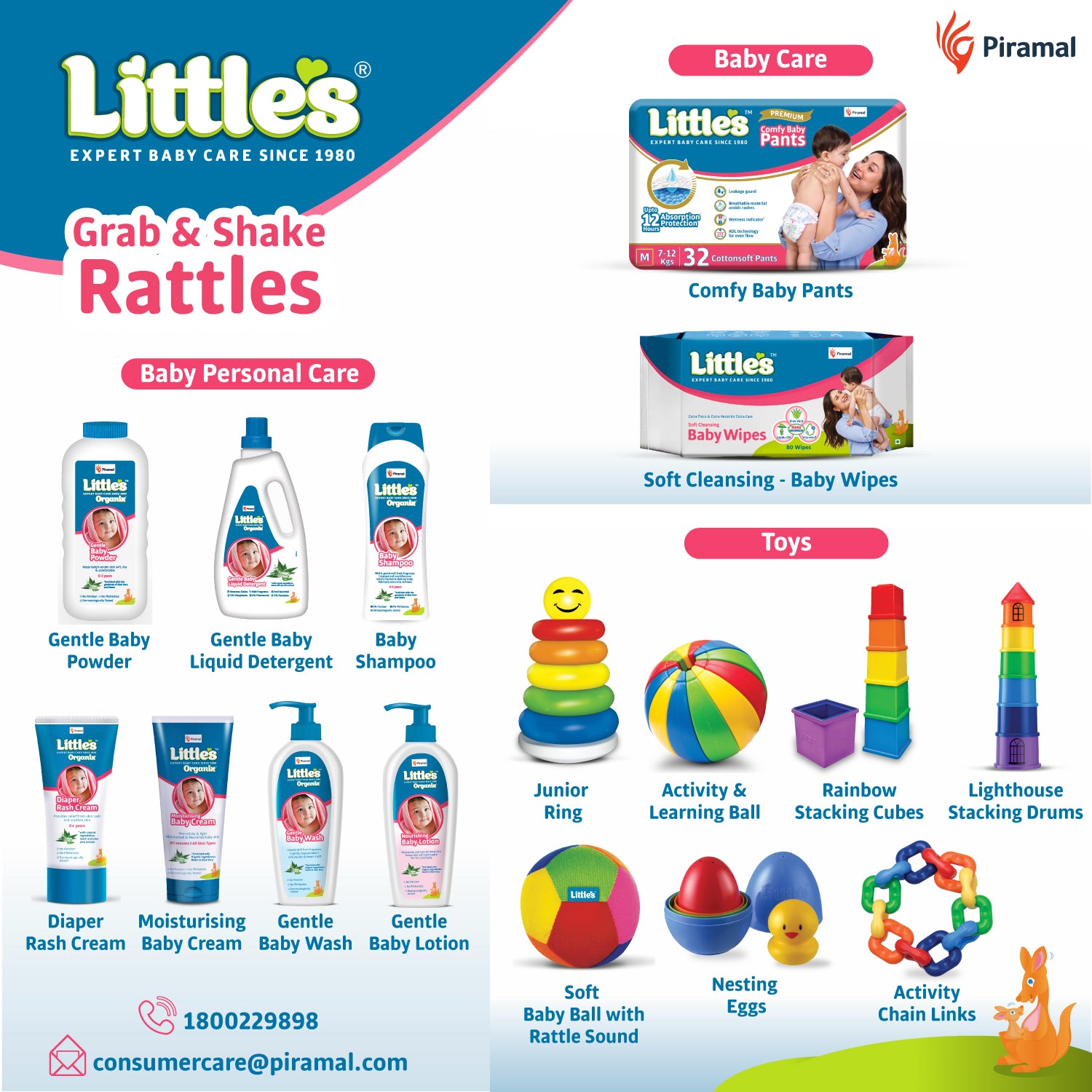 Littles baby care product range