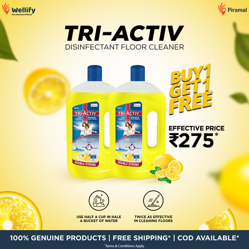 Tri-Activ Disinfectant Floor Cleaner - 1000ml | Buy 1 Get 1 Free