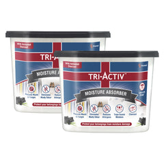 Tri-Activ Moisture Absorbers | Dehumidifier For Wardrobe, Closet, Shoe Rack | Absorption Capacity upto 600ml Each I Prevent Mould & Fungus, Allergens & Eliminate Odour