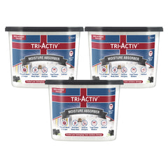 Tri-Activ Moisture Absorbers | Dehumidifier For Wardrobe, Closet, Shoe Rack | Absorption Capacity upto 600ml Each I Prevent Mould & Fungus, Allergens & Eliminate Odour
