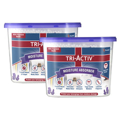 Tri-Activ Moisture Absorbers | Dehumidifier For Wardrobe, Closet, Shoe Rack | Absorption Capacity upto 600ml Each I Prevent Mould & Fungus, Allergens & Eliminate Odour